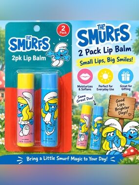 💙5/$25💙 Smurfs 2-Pack Lip Balm